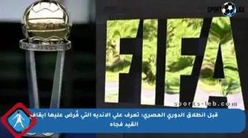 قبل انطلاق الدوري المصري: تعرف على الأندية التي فُرض عليها إيقاف القيد فجأة